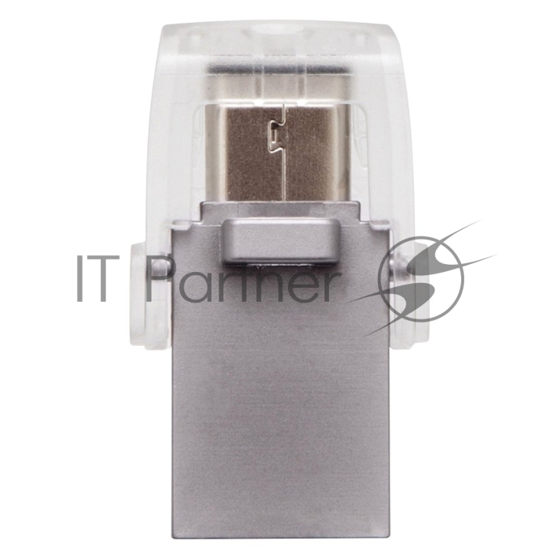 Флеш Диск Kingston 64Gb DataTraveler microDuo DTDUO3C/64GB USB3.0 серебристый