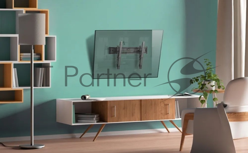 Кронштейн ONKRON TM6 для телевизора 43-85 наклонный, чёрный