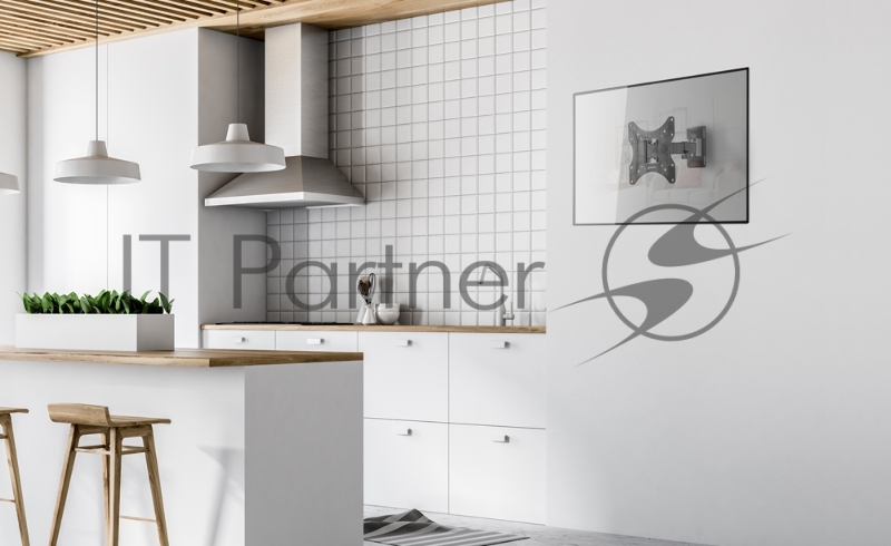 Кронштейн ONKRON M2S для телевизора 17-43 наклонно-поворотный, чёрный