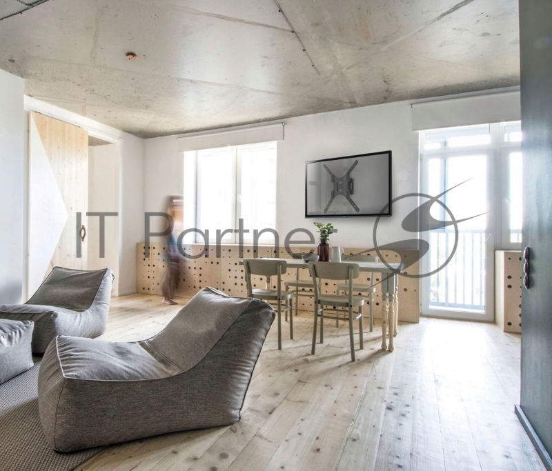 Кронштейн ONKRON M2 для телевизора 26-65 наклонно-поворотный, чёрный