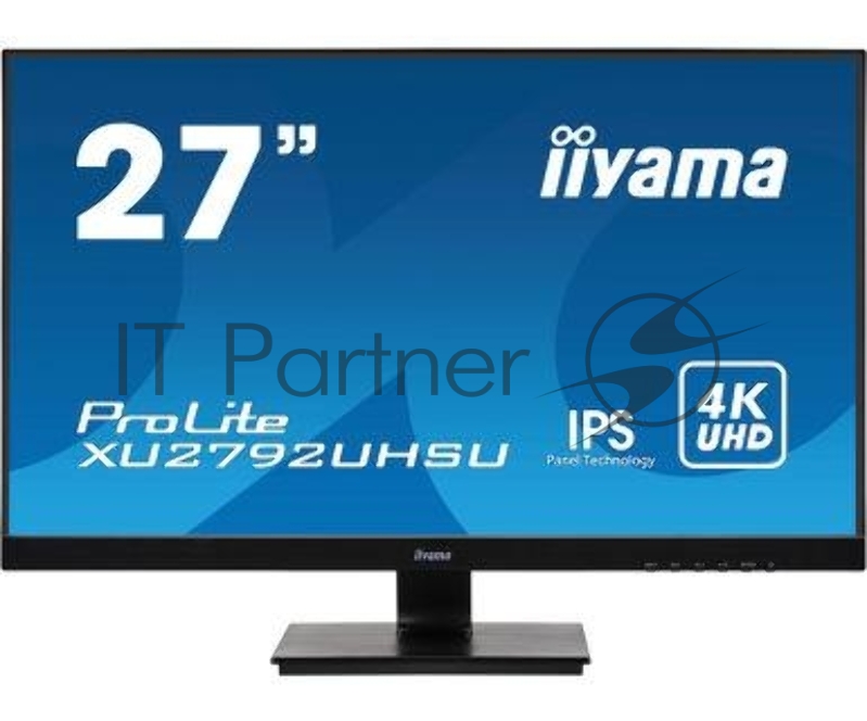 Монитор 27 Iiyama XU2792UHSU-B1 черный IPS LED 16:9 DVI HDMI M/M матовая 300cd 178гр/178гр 3840x2160 DisplayPort QHD USB 4.6кг