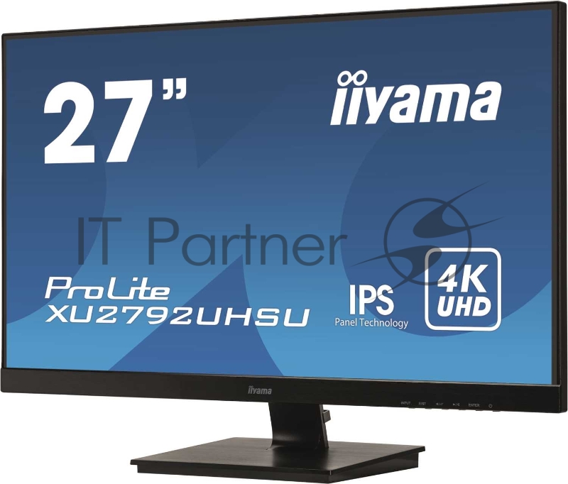 Монитор 27 Iiyama XU2792UHSU-B1 черный IPS LED 16:9 DVI HDMI M/M матовая 300cd 178гр/178гр 3840x2160 DisplayPort QHD USB 4.6кг