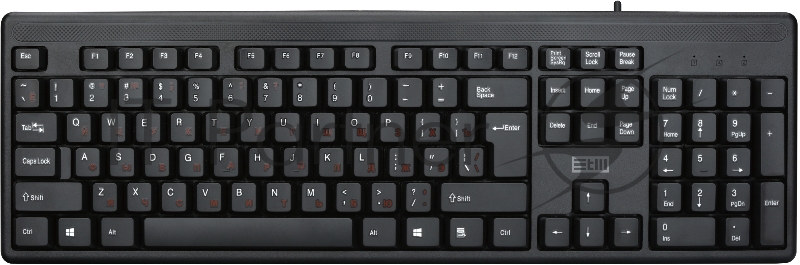 Клавиатура проводная USB STM 204C черная STM USB Keyboard WIRED STM 204C black