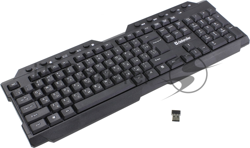 Беспроводная клавиатура Defender Element HB-195 RU,черный,мультимедиа