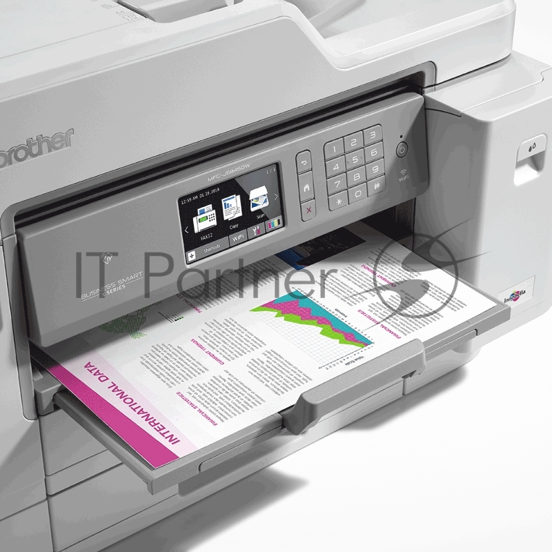 МФУ струйный Brother MFC-J5945DWR (MFCJ5945DWRE1) A3 Duplex Net WiFi USB RJ-45 белый/серый