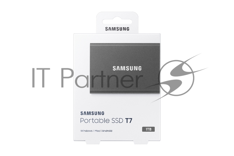 Твердотельный накопитель Samsung SSD 1TB T7 Touch, USB Type-C, R/W 1000/1050MB/s, Titanium