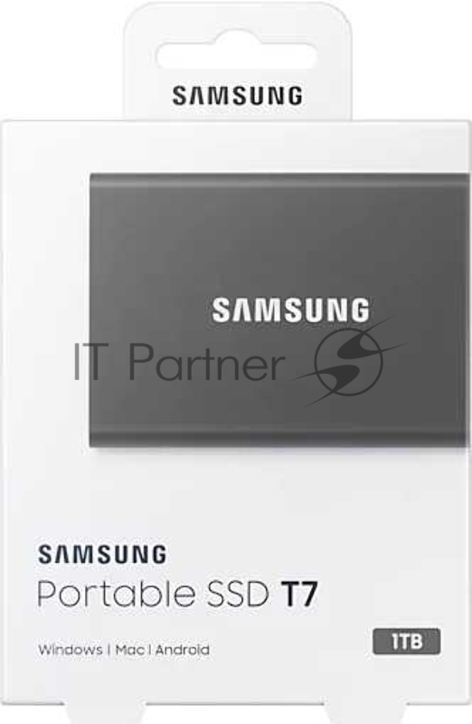Твердотельный накопитель Samsung SSD 1TB T7 Touch, USB Type-C, R/W 1000/1050MB/s, Titanium