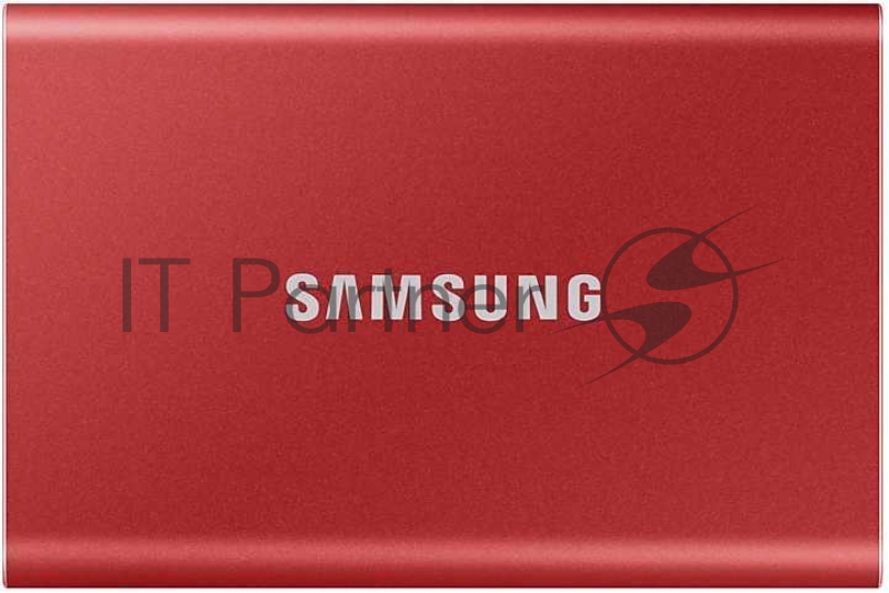 Твердотельный накопитель Samsung SSD 2TB T7 Touch, USB Type-C, R/W 1000/1050MB/s, Red