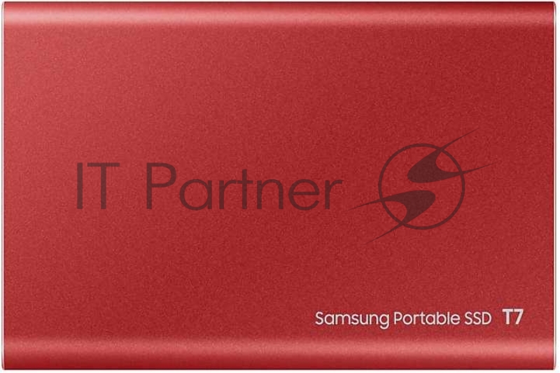 Твердотельный накопитель Samsung SSD 2TB T7 Touch, USB Type-C, R/W 1000/1050MB/s, Red