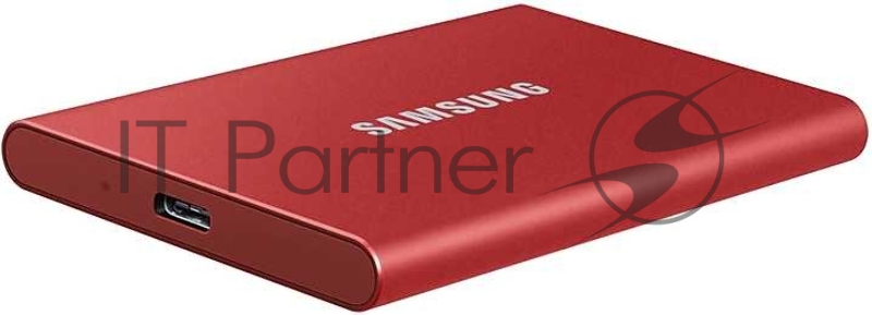 Твердотельный накопитель Samsung SSD 2TB T7 Touch, USB Type-C, R/W 1000/1050MB/s, Red