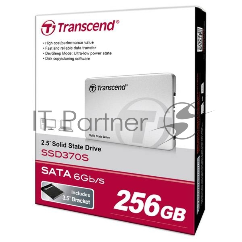 накопитель Transcend SSD 256GB 370 Series TS256GSSD370S {SATA3.0}