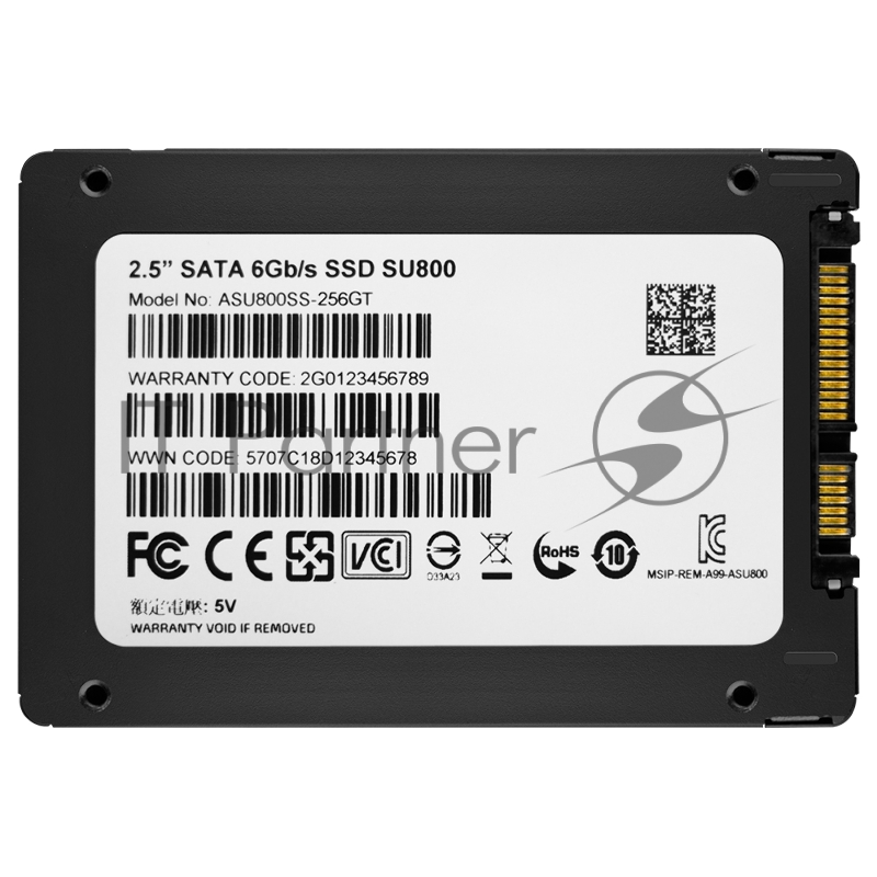 Накопитель SSD AData SATA III 256Gb ASU800SS-256GT-C SU800 2.5