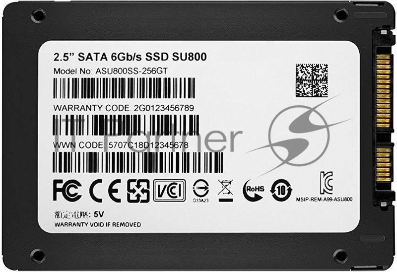 Накопитель SSD AData SATA III 256Gb ASU800SS-256GT-C SU800 2.5