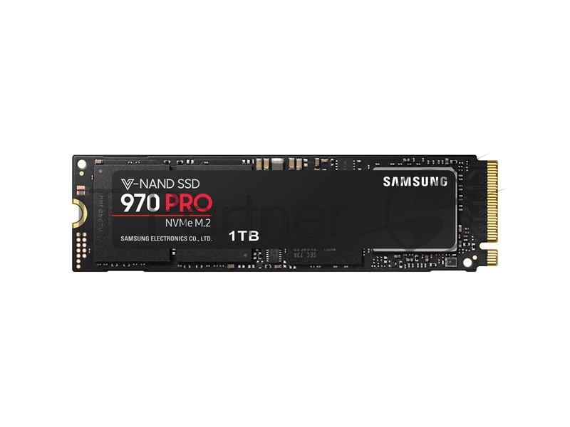 Твердотельный накопитель Samsung SSD 1TB 970 PRO, V-NAND 2-bit MLC, Phoenix, M.2 (2280) PCIe Gen 3.0 x4, NVMe 1.3, R3500/W2700, IOPs 500 000