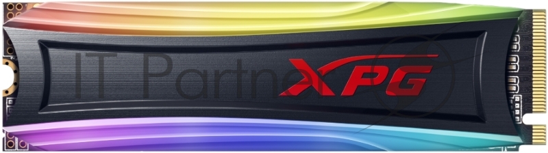 Твердотельный накопитель ADATA SPECTRIX S40G RGB SSD 256GB, 3D TLC, M.2 (2280), PCIe Gen 3.0 x4, NVMe, R3500/W1200, TBW 160