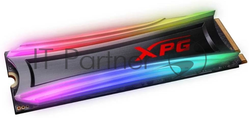 Твердотельный накопитель ADATA SPECTRIX S40G RGB SSD 256GB, 3D TLC, M.2 (2280), PCIe Gen 3.0 x4, NVMe, R3500/W1200, TBW 160