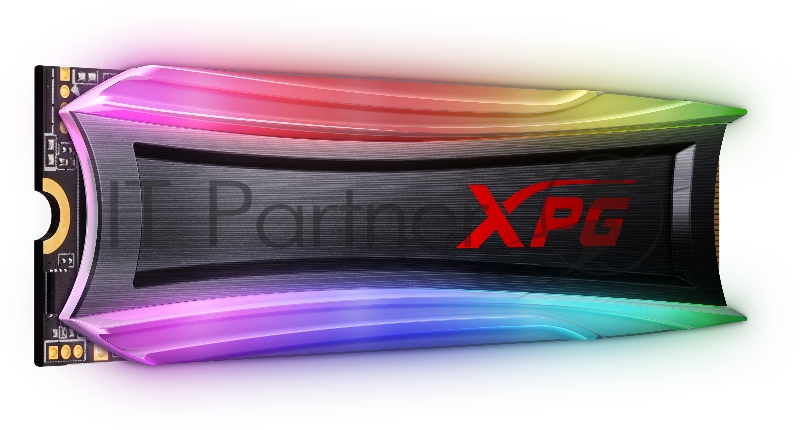 Твердотельный накопитель ADATA SPECTRIX S40G RGB SSD 256GB, 3D TLC, M.2 (2280), PCIe Gen 3.0 x4, NVMe, R3500/W1200, TBW 160
