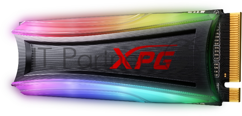 Твердотельный накопитель ADATA SPECTRIX S40G RGB SSD 2TB, 3D TLC, M.2 (2280), PCIe Gen 3.0 x4, NVMe, R3500/W1900, TBW 1280