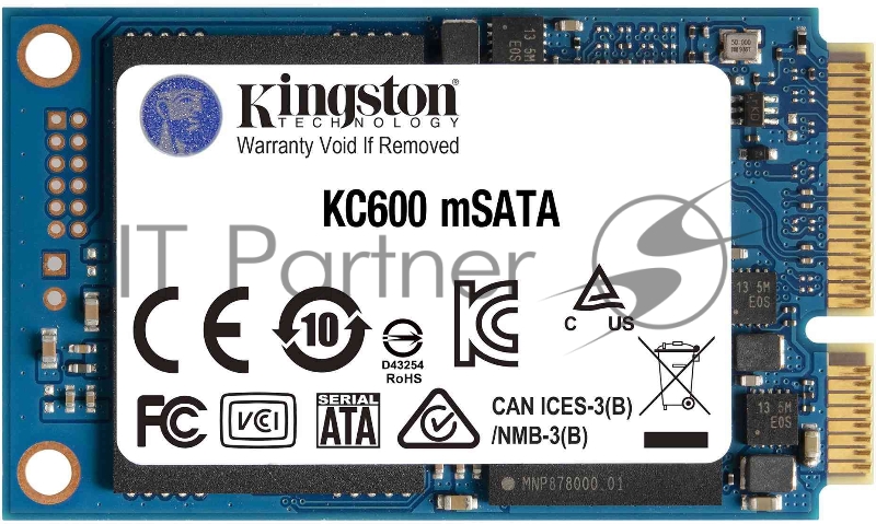 Жесткий диск SSD MSATA 1TB KC600 SKC600MS/1024G KINGSTON