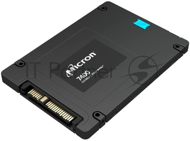 Твердотельный накопитель Micron 7400 PRO, 3840GB, SSD, U.3, NVMe, PCIe 4.0 x4, 3D TLC, R/W 6600/3500MB/s, IOPs 800 000/135 000, 7000TBW, DWPD 1 (5 лет)