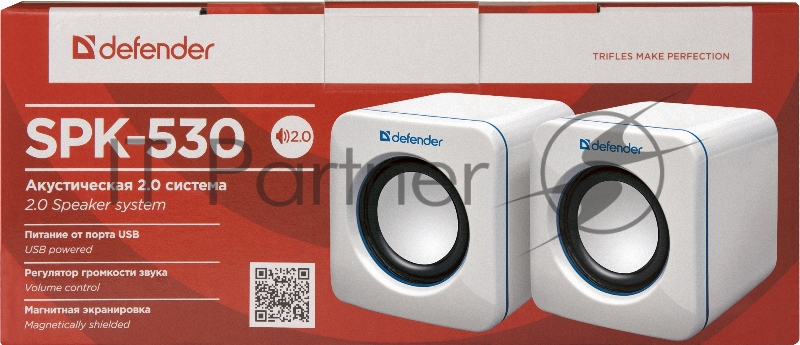 Колонки Defender SPK-530 черный {2.0, 2x2W USB} 65530