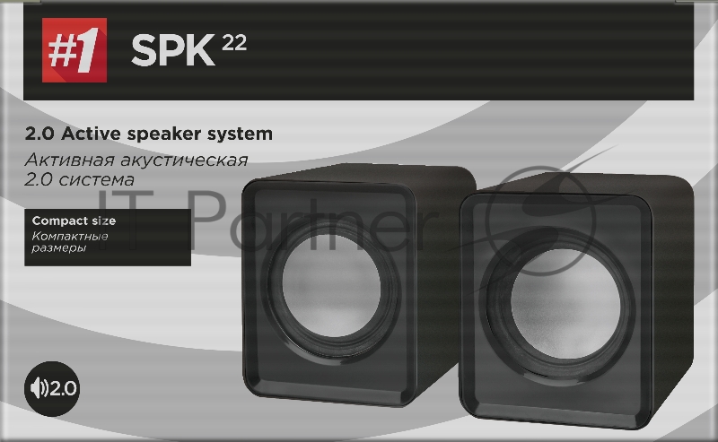 Акустическая 2.0 система Defender#1 SPK 22 черный, 5 Вт, питание от USB Defender#1 Акустическая 2.0 система SPK 22 черный, 5 Вт, питание от USB
