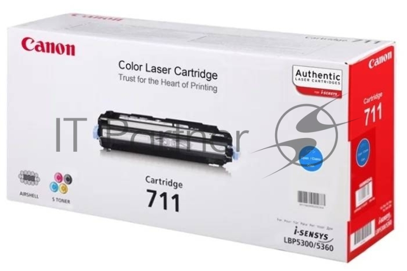 Тонер-картридж Canon 711C (1659B002) голубой, 6000 стр., для LBP5300/5360