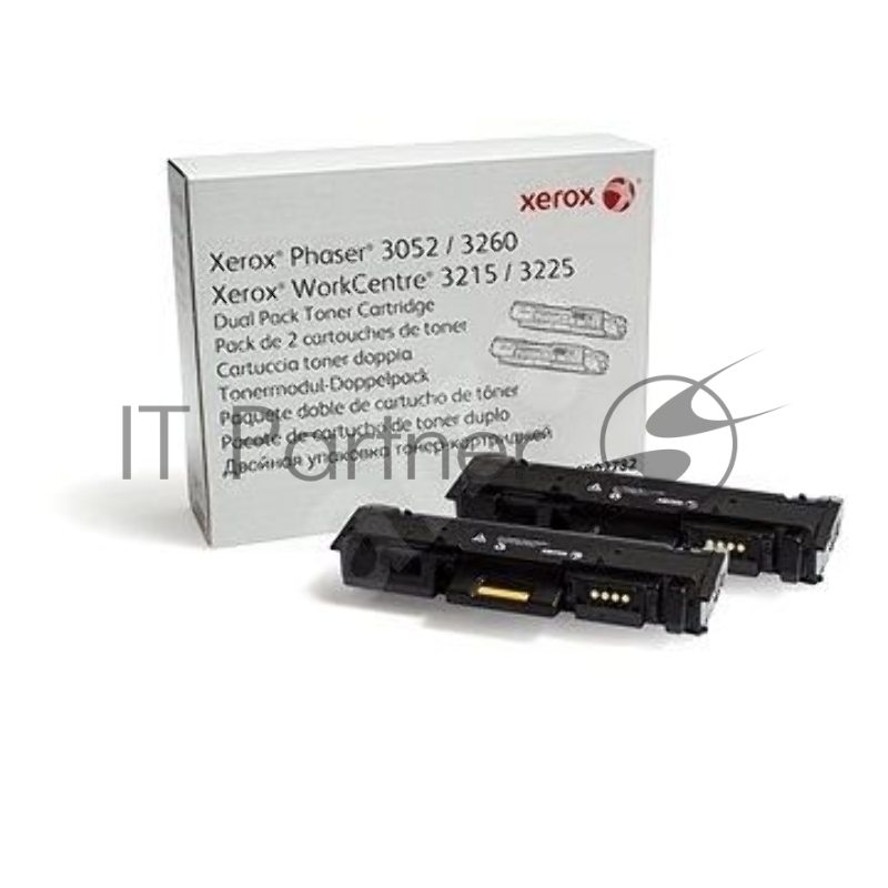 Тонер-картридж XEROX 106R02782 черный, 6000 стр. (упаковка 2шт х 3000 стр.), для Phaser 3052/3260/WC 3215/25 (channels)