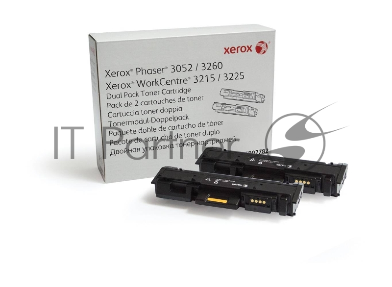 Тонер-картридж XEROX 106R02782 черный, 6000 стр. (упаковка 2шт х 3000 стр.), для Phaser 3052/3260/WC 3215/25 (channels)