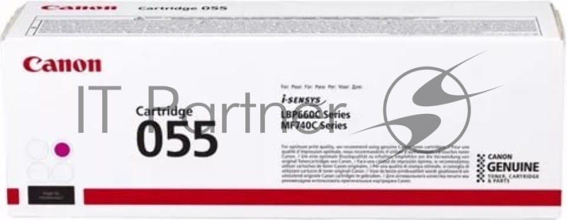 Тонер Картридж Canon 055 M 3014C002 пурпурный (2100стр.) для Canon MF746Cx/MF744Cdw/MF742Cdw/LBP6