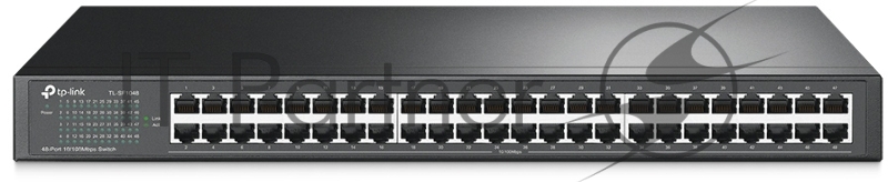 Коммутатор TP-Link SMB TL-SF1048 48-port 10/100M Switch, 48 10/100M RJ45 ports, 1U 19-inch rack-mountable steel case