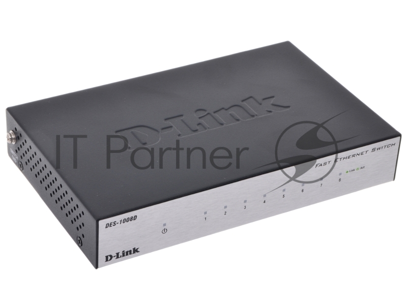 Сетевое оборудование D-Link DES-1008D/(K2A/K3A)RU/J1A/J2A/ Неуправляемый коммутатор с 8 портами 10/100Base-TX