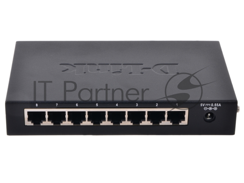 Сетевое оборудование D-Link DES-1008D/(K2A/K3A)RU/J1A/J2A/ Неуправляемый коммутатор с 8 портами 10/100Base-TX