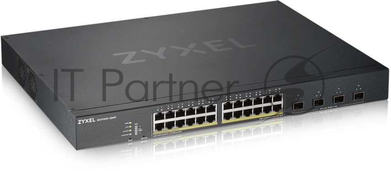 Коммутатор ZYXEL XGS1930-28HP Hybrid Smart L2+ switch PoE+ Zyxel Nebula Flex, 24xGE PoE+, 4xSFP+, budget PoE 375W, Standalone / cloud management