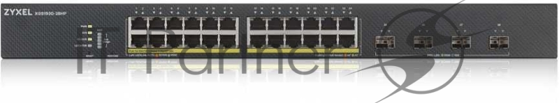 Коммутатор ZYXEL XGS1930-28HP Hybrid Smart L2+ switch PoE+ Zyxel Nebula Flex, 24xGE PoE+, 4xSFP+, budget PoE 375W, Standalone / cloud management