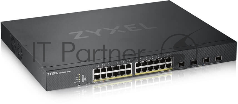 Коммутатор ZYXEL XGS1930-28HP Hybrid Smart L2+ switch PoE+ Zyxel Nebula Flex, 24xGE PoE+, 4xSFP+, budget PoE 375W, Standalone / cloud management