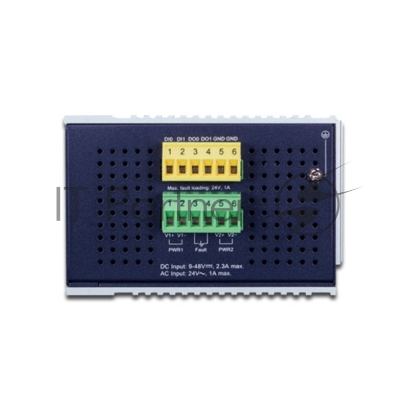 IGS-10020HPT индустриальный PoE коммутатор для монтажа в DIN-рейку IP30 L2+ SNMP Manageable 8-Port Gigabit POE+(AT) Switch + 2-Port Gigabit SFP Industrial Switch (-40 to 75 C), ERPS Ring Supported, 1588