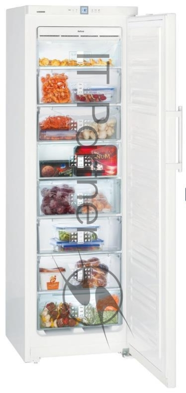 Морозильник LIEBHERR GNP 3056-24 001 Отдельно стоящая морозильная камера Расположение морозильной камеры: вертикальное Общий объем брутто/нетто, л: 304/257, Класс энергопотребления:A++, Расход электроэнергии, кВтч/год: 223, Время сохранения холода, ч