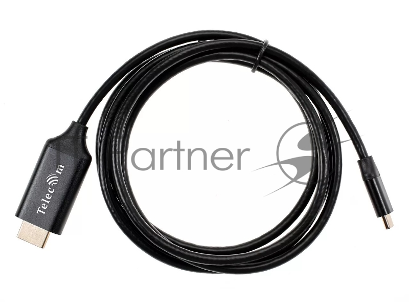 Кабель Telecom USB3.1 Type-Cm --> HDMI A(m) 4K@60Hz, 1.8m <TCC008-1.8M>