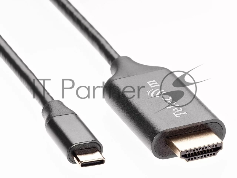 Кабель Telecom USB3.1 Type-Cm --> HDMI A(m) 4K@60Hz, 1.8m <TCC008-1.8M>