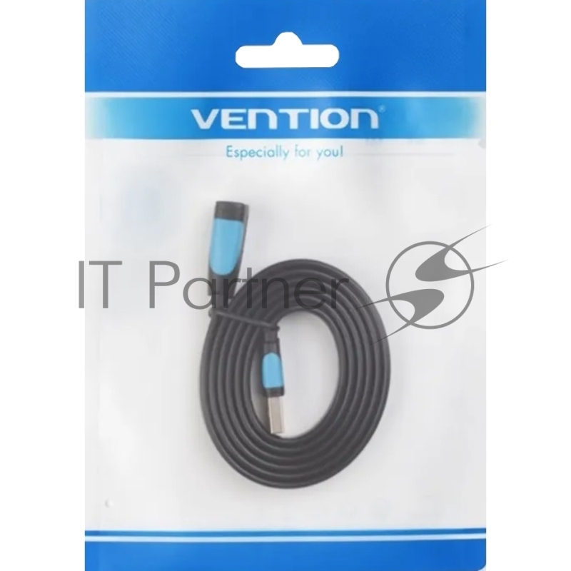 Кабель-удлинитель Vention USB 3.0 AM/AF - 3м плоский VAS-A13-B300