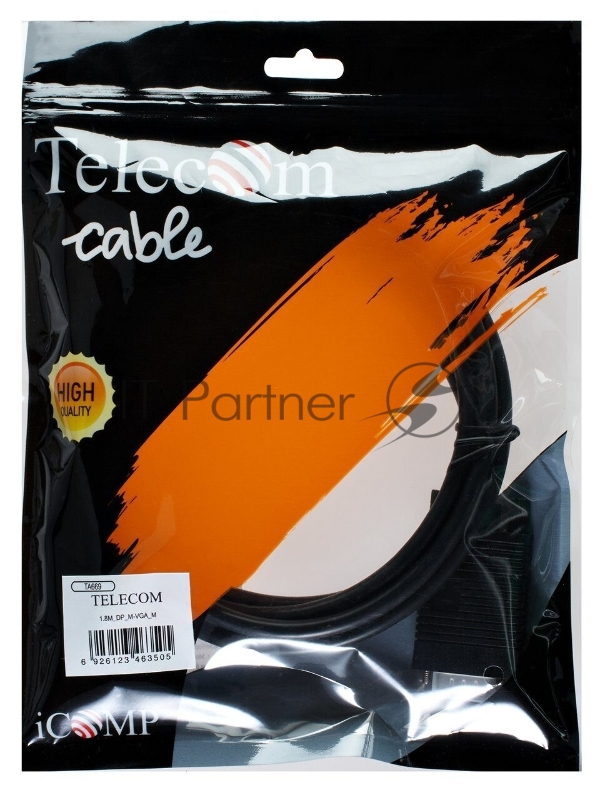 Кабель-переходник DP --> VGA_M/M 1,8м Telecom