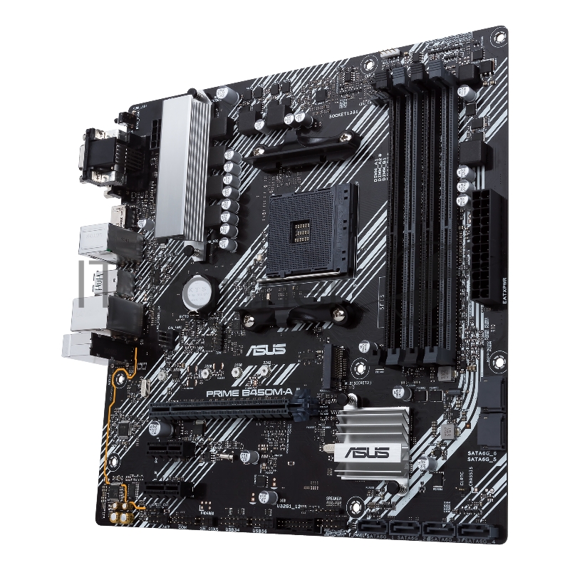 Материнская плата Asus PRIME B450M-A II Soc-AM4 AMD B450 4xDDR4 mATX AC`97 8ch(7.1) GbLAN RAID+VGA+DVI+HDMI