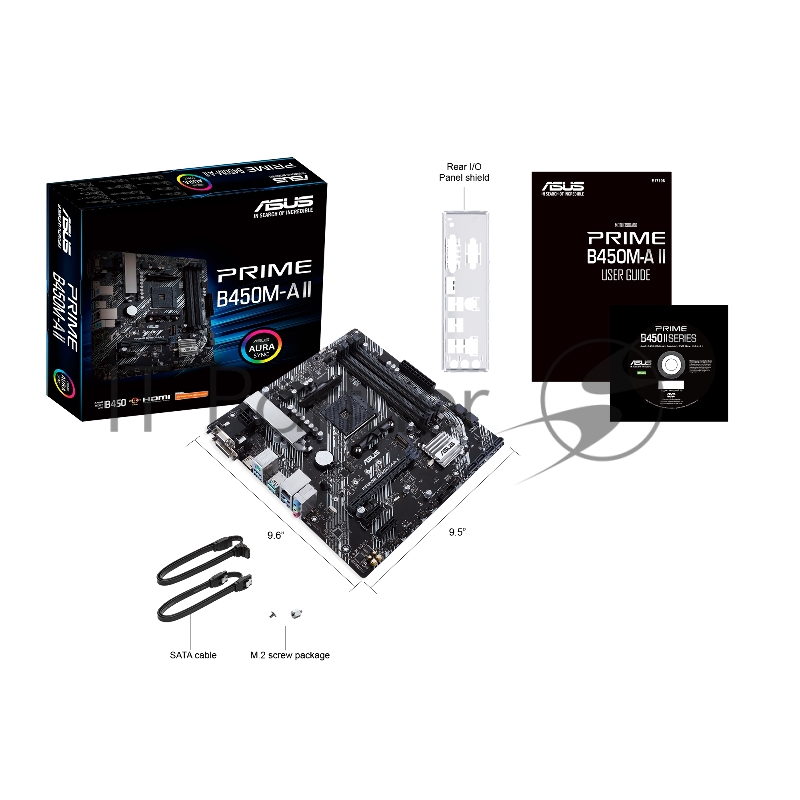 Материнская плата Asus PRIME B450M-A II Soc-AM4 AMD B450 4xDDR4 mATX AC`97 8ch(7.1) GbLAN RAID+VGA+DVI+HDMI