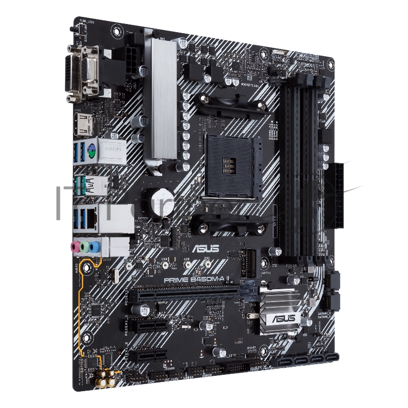 Материнская плата Asus PRIME B450M-A II Soc-AM4 AMD B450 4xDDR4 mATX AC`97 8ch(7.1) GbLAN RAID+VGA+DVI+HDMI