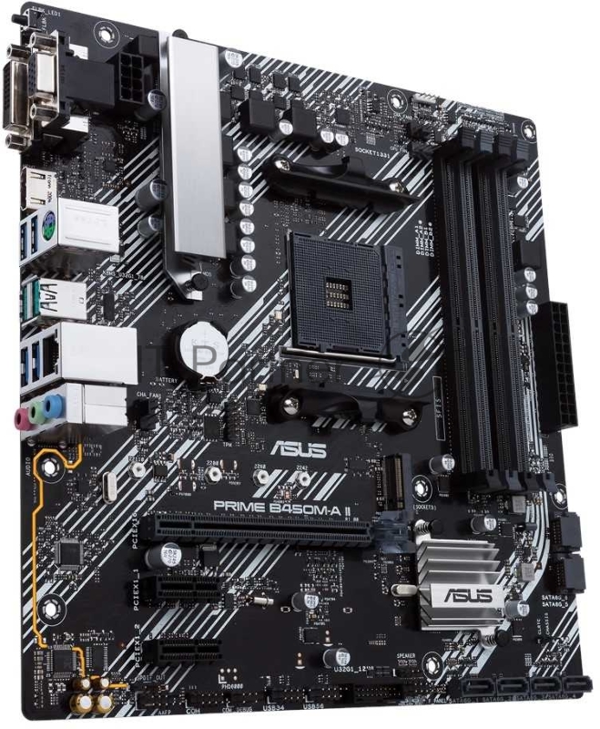 Материнская плата Asus PRIME B450M-A II Soc-AM4 AMD B450 4xDDR4 mATX AC`97 8ch(7.1) GbLAN RAID+VGA+DVI+HDMI