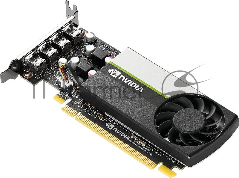 Видеокарта PNY GPU NVIDIA VCNT1000-8GB-SB PCI-Express 3.0 x16, LP8 GB GDDR6 128-bit, 4x Mini DP 1.4, 1x LP bracket.