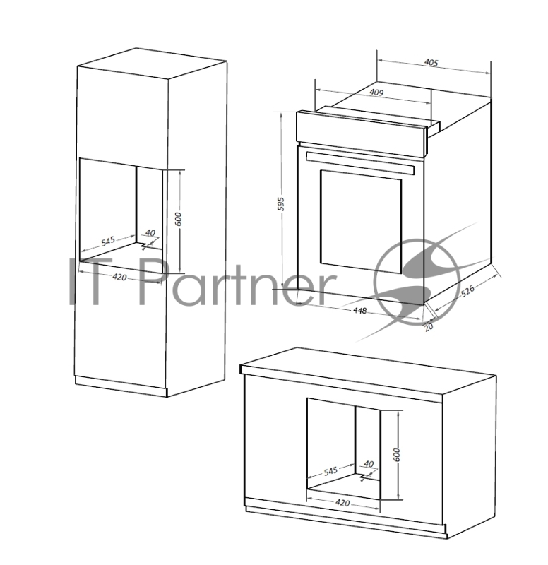 Шкаф духовой электрический MAUNFELD EOEM519B