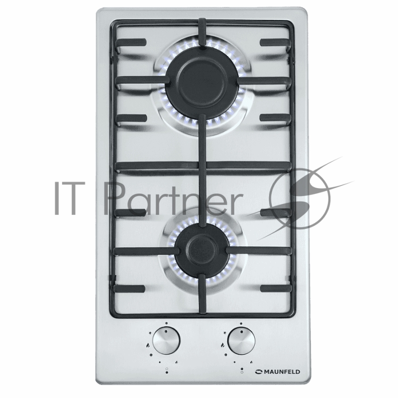 Газовая панель MAUNFELD EGHS.32.3ES/ • Тип: газовая 30см • Тип установки: независимая • Управление: фронтальное, переключатели поворотные • Нагревательный элемент: конфорка, 2шт • Мощность конфорок, Вт: 2600, 1700 • Материал исполнения: нержавеющая с