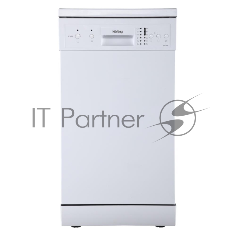 Посудомоечная машина Korting KDF 45240 / Отдельност., 45 см, А++/A/A, электронное управление, 6 программ: нормальная, ЭКО, стекло, интенсив, 90 мин, быстрая 10 компл., LED индикаторы, активная сушка, таймер отложенного старта 3/6/9 часов, половинная